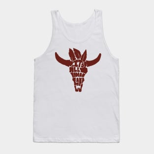 It's All Native Land Design Dark Red Tank Top